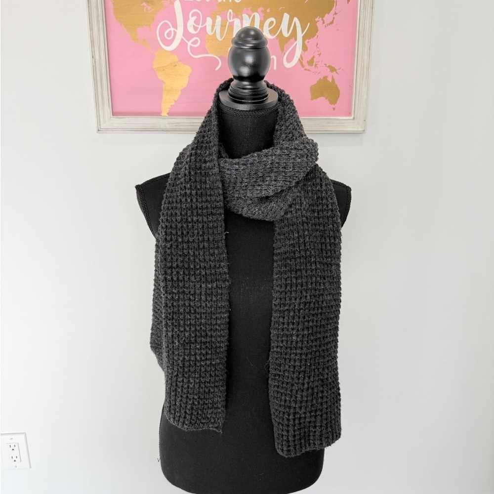 Dark Gray Thick Scarf